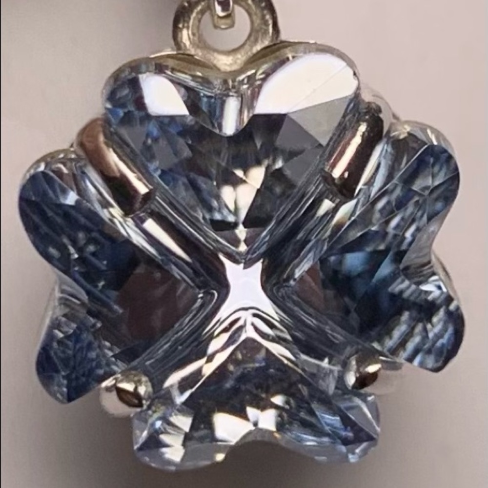 SWAROVSKI Blue Shade Crystal Earrings - Picture 8 of 10